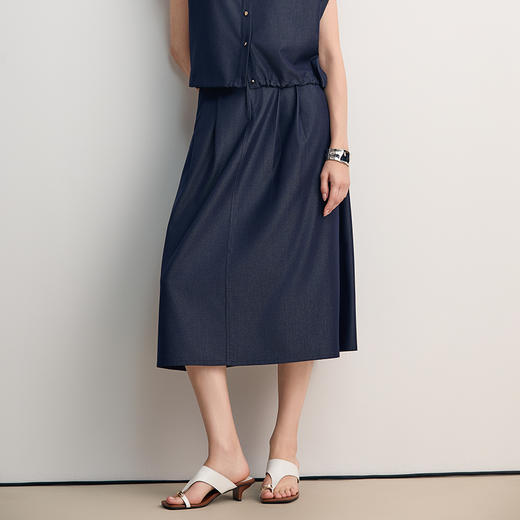 EITIE爱特爱高腰a字显瘦百搭时尚半身裙2026春季新款8506208 商品图2