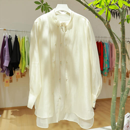 【2026东衣作】新中式衬衣（25810177白雪-设计师） 商品图0