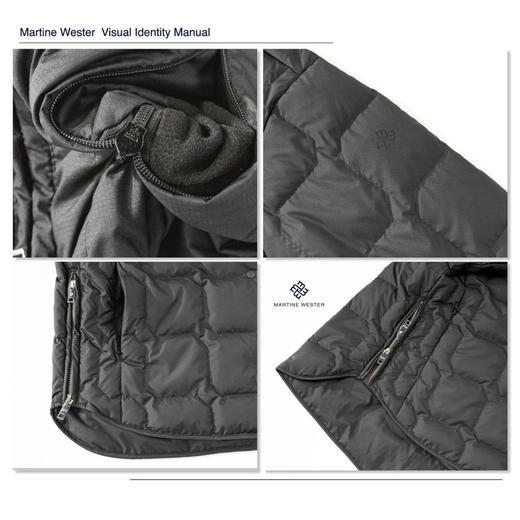 MartineWester女款侧拉链落肩无领鹅绒服11383890 商品图6