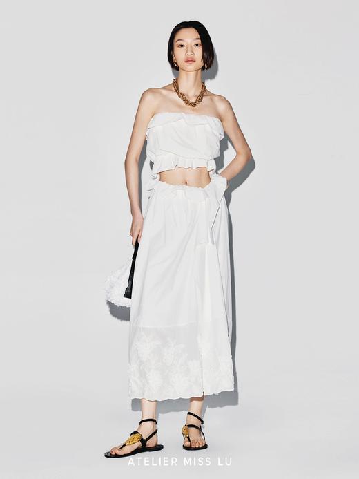 【云朵情书】飘片设计立体刺绣肌理拼接半裙 商品图4