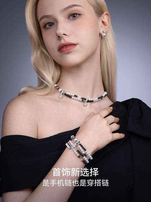 PYNANA翡娜娜高端珠饰手机链挂链挂绳斜跨可背适用苹果 商品图4