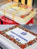 「聚会大蛋糕·文字logo可改」巧克力糯米糖纸·订制照片·长方形·单层双层夹心可选·100%动物奶油（附图30寸·提前3天预订） 商品缩略图2