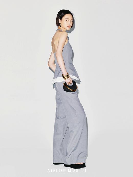 【云上圣托里尼】云朵环绕拼接削肩收腰露背马甲 商品图3