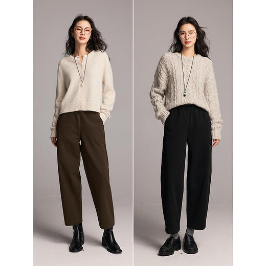 初棉九分裤 | 舒适百搭、九分设计修饰腿型、适合多种身材【HZ】 商品图4