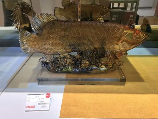 福缘琉璃摆件聚财客厅家用装饰乔迁新居高档礼品大金龙旺财 商品图0