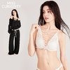 好奇蜜斯法式内衣女三角杯纯欲大胸显小胸无钢圈文胸罩套装蕾丝薄  斯诺 商品缩略图0