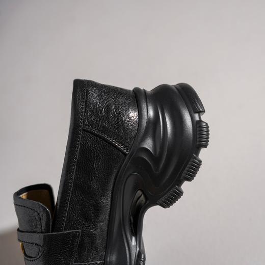 【羊皮革】西村名物2026年春季新款厚底增高舒适百搭深口单鞋乐福鞋T26AM17731 商品图5