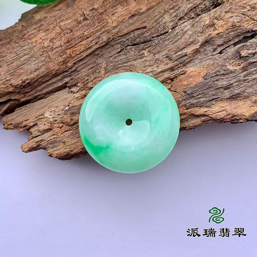 派瑞翡翠 翡翠平安扣 糯种 飘翠 商品图1