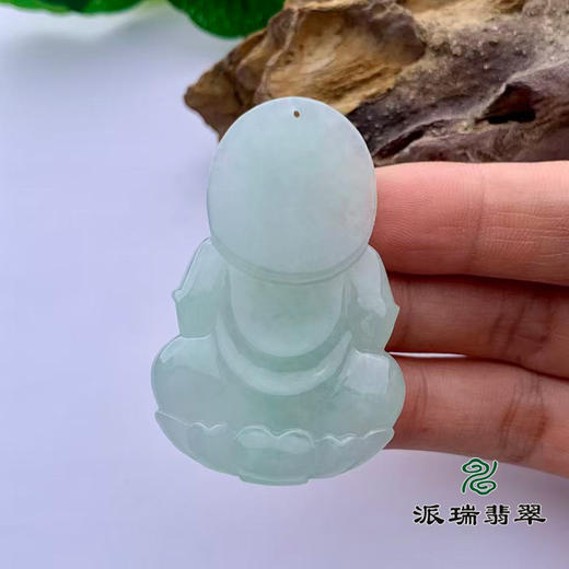 派瑞翡翠 翡翠挂件 糯种 飘翠 商品图2