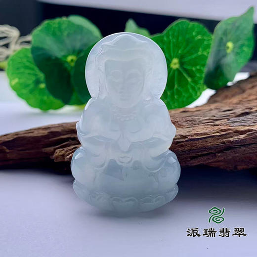 派瑞翡翠 翡翠佛 糯种 浅绿 商品图0