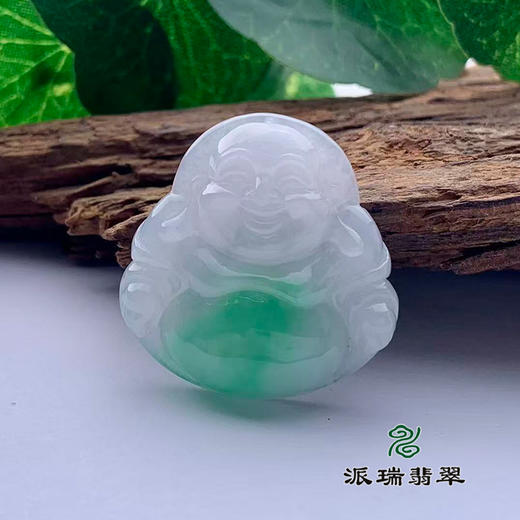 派瑞翡翠 翡翠佛 糯种 飘翠 商品图0