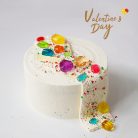 2026情人节「宝石恋人」白草莓百利甜味蛋糕