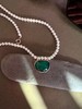 SpoiledBrat Jewelry18K金珍珠绿玉髓钻石项链 商品缩略图5