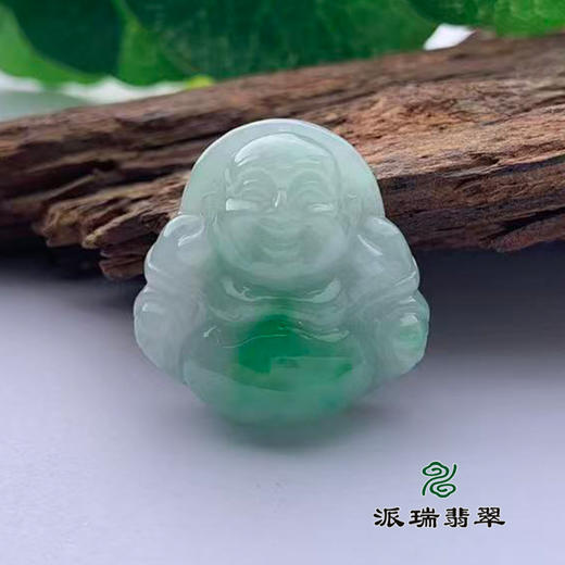 派瑞翡翠 翡翠佛 糯种 飘翠 商品图0