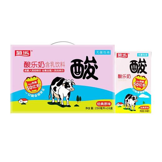 菊乐酸乐奶含乳饮料整件装 250ml*24盒/提 商品图0