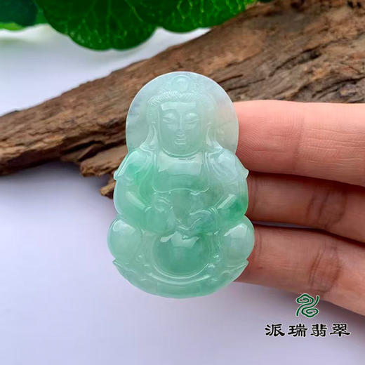 派瑞翡翠 翡翠观音 糯种 飘翠 商品图0