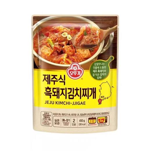 不倒翁 济州岛黑猪肉泡菜汤450g  오뚜기 제주식흑돼지김치찌개450g 商品图0