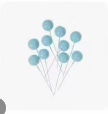 蛋糕装饰-2CM蓝球插件/10个*1包