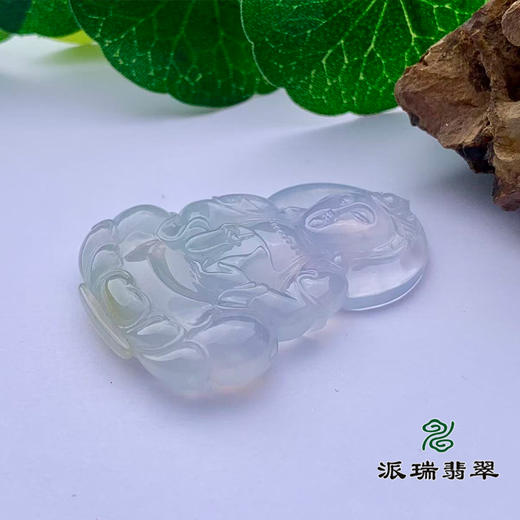 派瑞翡翠 翡翠佛 冰糯种 白色 商品图3