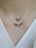 SpoiledBrat Jewelry18K金红宝石 绿碧玺 沙佛莱石项链 商品缩略图3