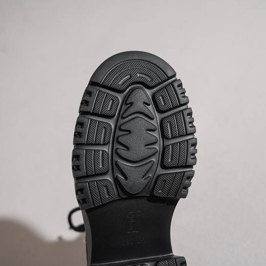 【牛皮革】西村名物2026年春季新款舒适厚底增高防滑纯色系带深口单鞋乐福鞋T26AM17911 商品图5