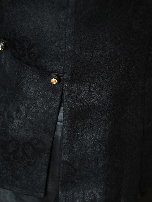 盛唐婧 | 新中式香云纱花罗琵琶襟衬衫上衣 商品图5