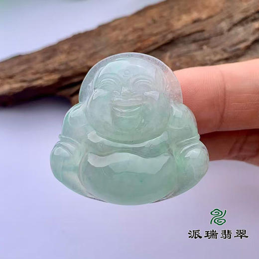 派瑞翡翠 翡翠佛 冰糯种 飘翠 商品图2
