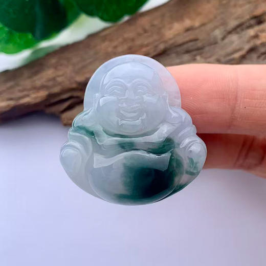 派瑞翡翠 翡翠佛 糯种 飘翠 商品图1