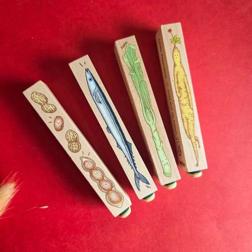 台湾micia美日 过年蔬果手帐 邮戳 春节新年 商品图4