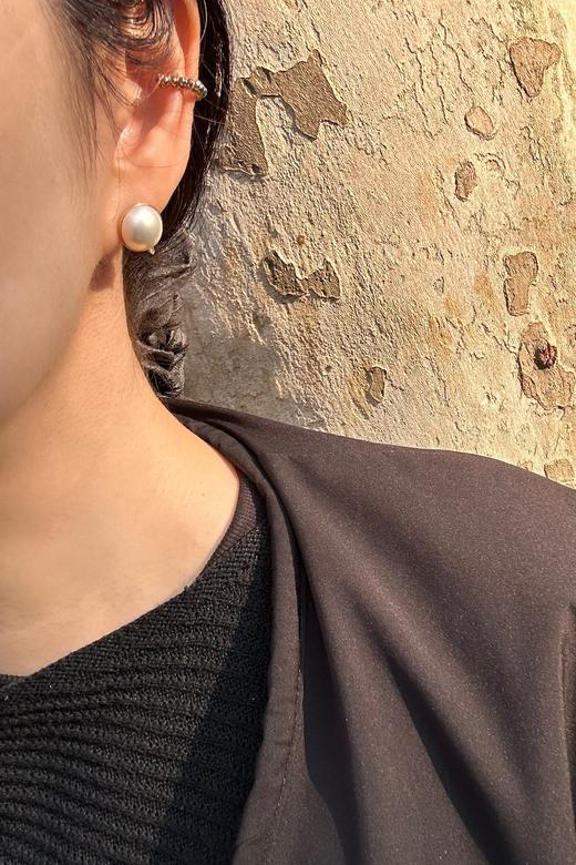 SpoiledBrat Jewelry18K马贝海水钻石耳钉 商品图7