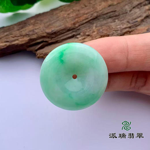 派瑞翡翠 翡翠平安扣 糯种 飘翠 商品图3