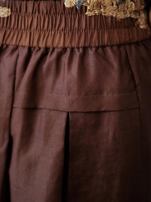 盛唐婧 | 新中式轻奢红云纱阔腿裤 商品图3