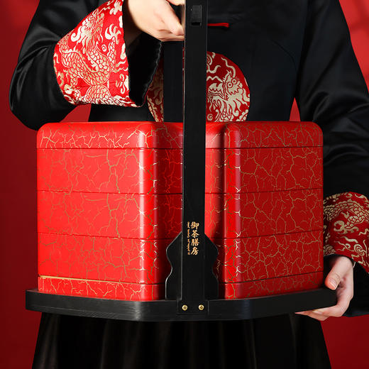 御茶膳房新年年货糕点礼盒茶叶北京特产春节过年送长辈高档礼品   九万春笈 商品图6