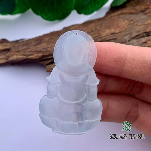 派瑞翡翠 翡翠观音 糯冰种 飘翠 商品图2