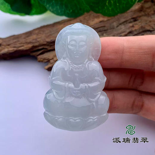 派瑞翡翠 翡翠佛 糯种 浅绿 商品图1
