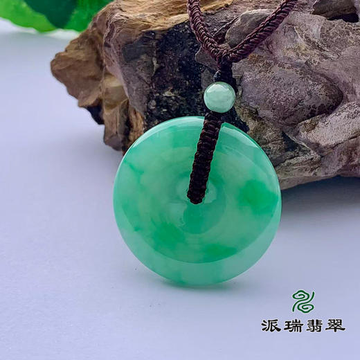 派瑞翡翠 翡翠平安扣 糯种 飘翠 商品图2