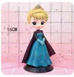 蛋糕装饰-黑底加冕爱莎二代插件/5个*1包