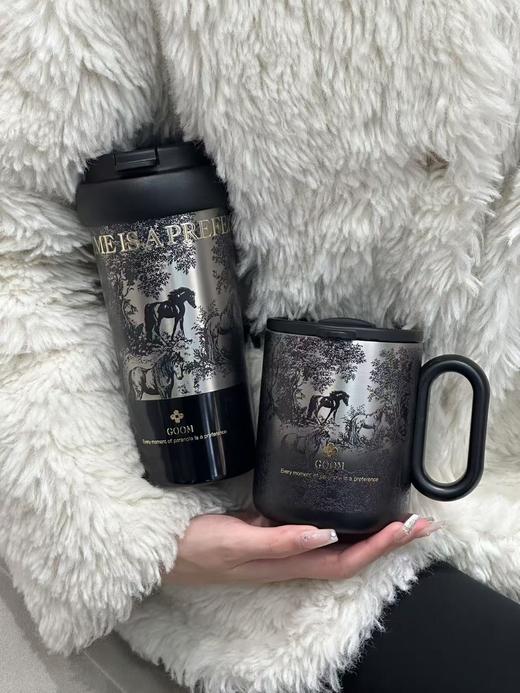 （套装）GOOM咖啡保温杯男女高颜值便携吸管水杯25新款马上来系列车载杯子 商品图1