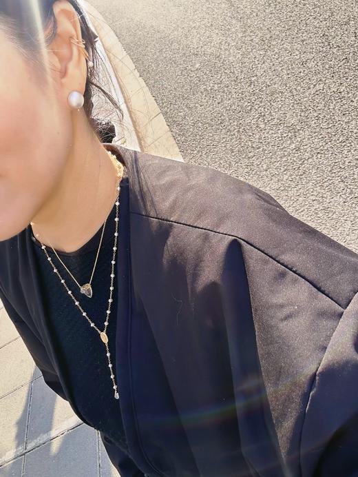 SpoiledBrat Jewelry18K马贝海水钻石耳钉 商品图8