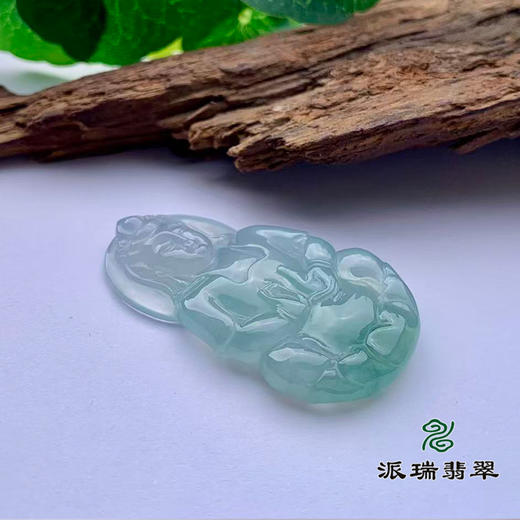 派瑞翡翠 翡翠观音 糯冰种 飘翠 商品图3