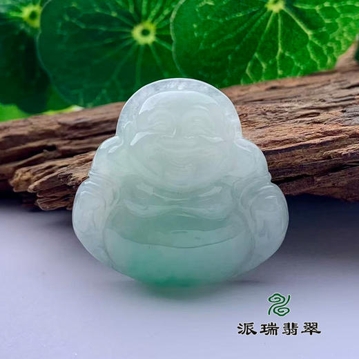 派瑞翡翠 翡翠佛 糯种 飘翠 商品图0