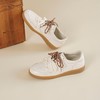 【羊皮革】西村名物2026年春季新款舒适透气厚底防滑系带板鞋小白鞋T26AM18101 商品缩略图5