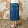 EITIE爱特爱春季新款时尚经典复古高腰开叉显瘦通勤牛仔半身裙8106812 商品缩略图4