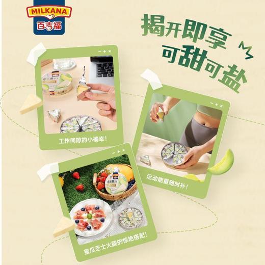 百吉福小三角芝士(玫珑蜜瓜味) 140g/块 商品图4