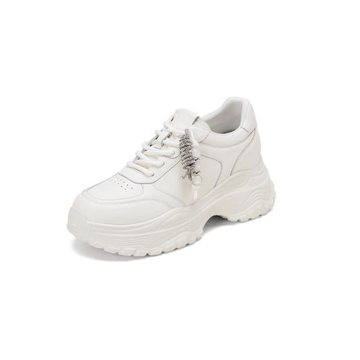 【牛皮革】西村名物2026年春季新款厚底增高舒适透气运动鞋老爹鞋X26AM18011 商品图1