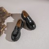 【牛皮革】西村名物2026年春季新款舒适厚底粗跟原皮软面深口单鞋乐福鞋X26AM17531 商品缩略图3