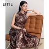 EITIE爱特爱印花无袖复古优雅气质修身连衣裙2026春季新款8507223 商品缩略图0