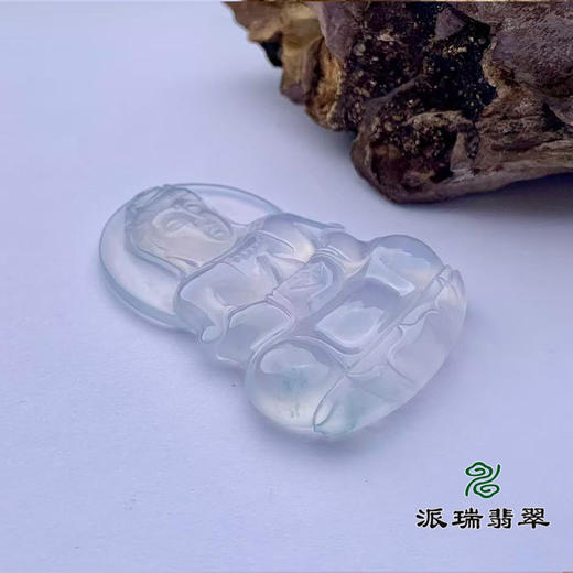 派瑞翡翠 翡翠观音 冰种 白色 商品图2