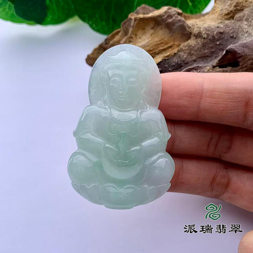 派瑞翡翠 翡翠挂件 糯种 飘翠 商品图1
