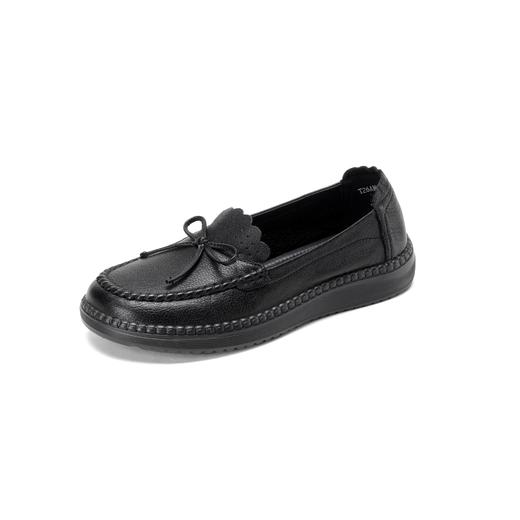 【牛皮革】西村名物2026年春季新款舒适平底软底软面简洁大方深口单鞋乐福鞋T26AM18081 商品图6